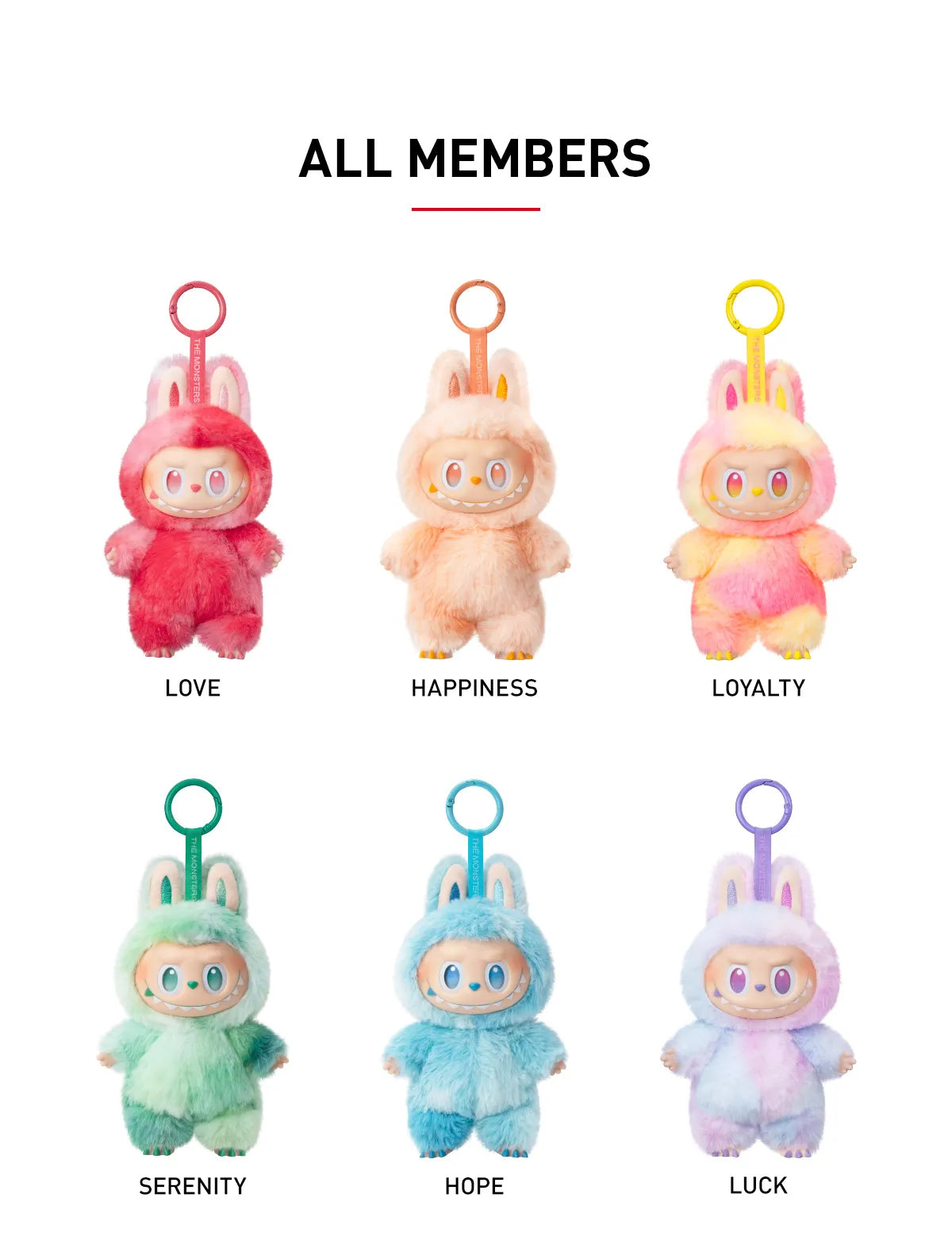 THE MONSTERS Big into Energy Series - Vinyl Plush Pendant Blind Box