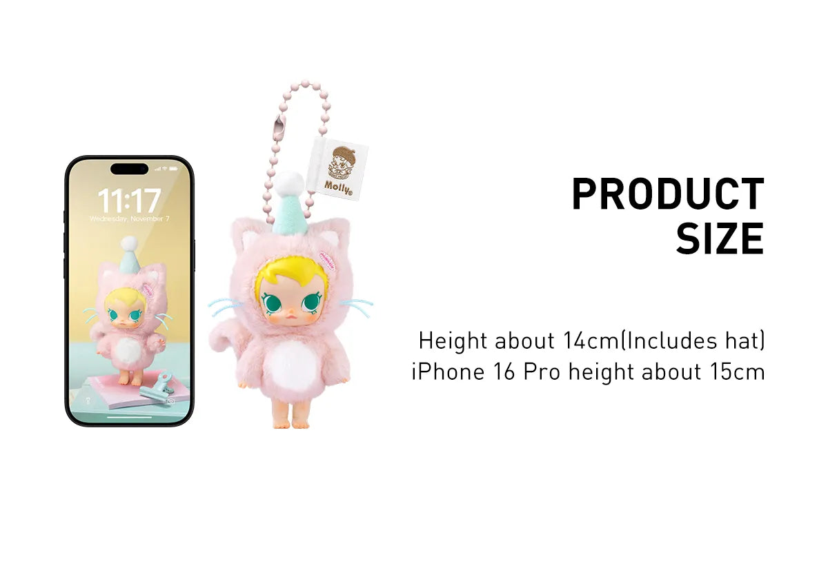 Baby Molly Pocket Friends Series - Vinyl Plush Pendant Blind Box